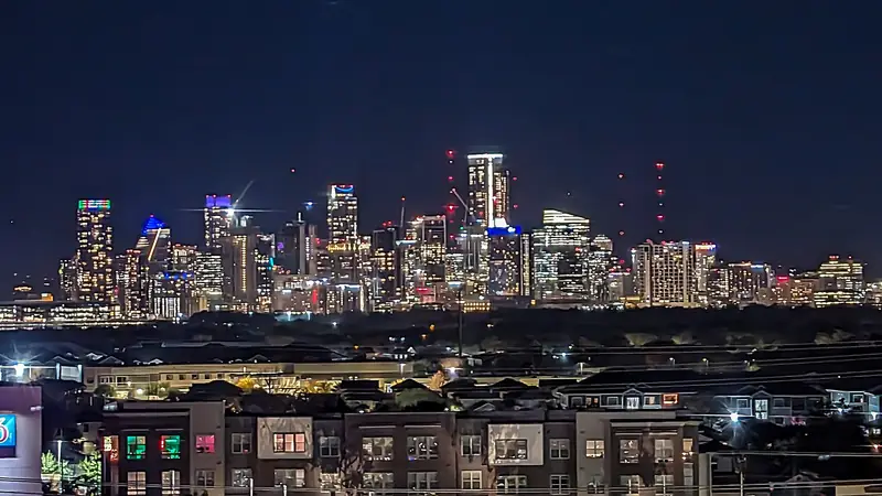 Austin Texas skyline, December 2023 - Night